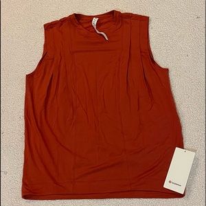 Red Rock Lululemon Modal Pleated Shoulder Tank Top